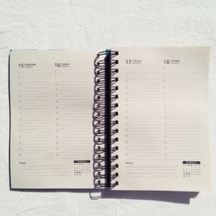 Imagen de Agenda 2 días por páginas/ Tapa Dura Ring Wire/ MODELO 236/ MoMA BLACK ⬛⬜
