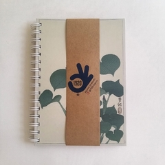 Imagen de Agenda Diaria Tapa Dura Ring Wire/Modelo 220/ Bloeiende hosta, Ohara Koson, año 1920 - 1930.