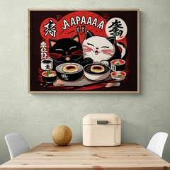 Cuadro en marco madera Kiri Box/ Modelo 552/ Ramen & Sushi 3