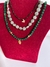 Colar Bolinhas Jade esmeralda + Ping Hamsá - comprar online