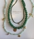 Colar Jade Aventurina c/ ping dourado