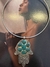 Colar choker aro c/ ping hamsa