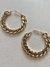 Brinco argola corrente gold