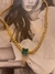 Colar choker cristal verde esm