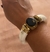 Bracelete P em osso c/ pedra