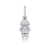 Pingente Riviera Menina P | Rosa | Prata 925