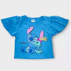 BLUSA CROPPED LILO & STITCH FAKINI - Babyeli Boutique