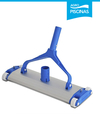 LIMPIAFONDO ALUMINIO 35 CM 4 RUEDAS Y CEPILLO PP - VULCANO