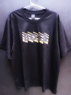 Camiseta Preta BOSS estampa Brilhante. - comprar online