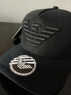 Boné Griff Luxo Todo Preto Lindo Bordado