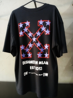 Camiseta Over Sized OFF White Malha Suedine.