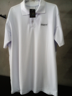 Camiseta Polo Branca PARTY Malha Piquet
