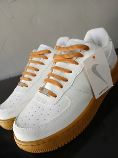 Tenis Nike Air Force Branco Clean Solado Beje TOP - comprar online