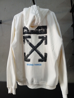 Blusa de Frio Moleton 4 Cabos OFF White Conforto, Espessura e Estilo.