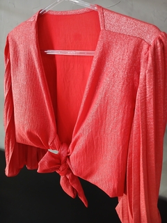 Blusinha Vermelha Com Brilho