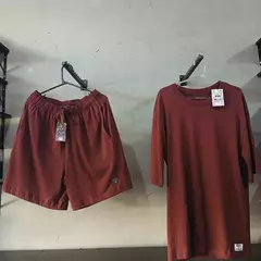 Conjunto Camiseta Over Size, Bermuda de Malha Street