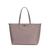 Bolsa Santa Lolla Shopper Nylon Cinza Pespontos Branco Alça De Ombro