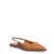 Sapatilha Santa Lolla Slingback Couro Confort Caramelo Bico Fino - comprar online