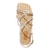 Rasteira Santa Lolla Metallic Soft Prata - Desigual