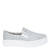 Tênis Santa Lolla Slip On Flatform Sola Alta Prata Shiny