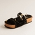Papete Santa Lolla Fivela Couro Camurça Preto - Desigual