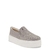 Tênis Santa Lolla Slip On Flatform Sola Alta Grafite Shiny
