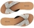 Rasteira Anacapri Glam Strass Prata - Desigual