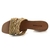 Tamanco Bottero Couro Salto Bloco Bege 367105 - Desigual