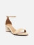 Sandália Arezzo Couro Bloco Médio Isabelli Off-White