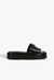 Tamanco Schutz Slide Flatform Couro Preto
