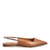 Sapatilha Santa Lolla Slingback Couro Confort Caramelo Bico Fino