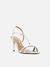 Sandália Arezzo Salto Fino Tiras Prata - comprar online