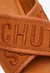 Tamanco Schutz Plataforma tiras em X Logo Caramelo - Desigual