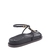 Papete Santa Lolla Couro Mamba Snake Preto - Desigual