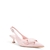 Scarpin Slingback Laço Couro Craquele Salto Baixo - loja online