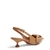 Scarpin Slingback Laço Couro Craquele Salto Baixo na internet