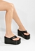 Chinelo Schutz Plataforma Zoe Couro Preto - Desigual