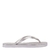 Chinelo Santa Lolla Flip Flop Prata Brilho