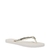 Chinelo Santa Lolla Flip Flop Borracha Tiras Brilho Branco
