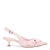 Scarpin Slingback Laço Couro Craquele Salto Baixo - Desigual