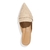 Mule Santa Lolla Mocassim Tecido Copacabana Bege Bico Fino - Desigual