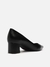 Scarpin Arezzo Couro Salto Baixo Bloco City Preto na internet