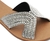 Rasteira Anacapri Glam Strass Prata - comprar online