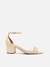 Sandália Arezzo Couro Bloco Médio Isabelli Off-White - comprar online