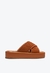 Tamanco Schutz Plataforma tiras em X Logo Caramelo - comprar online