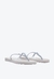 Chinelo Schutz Triangle Prateado - comprar online