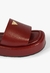 Tamanco Schutz Slide Flatform Couro Vermelho - comprar online