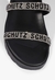 Sandália Schutz Papete Logo Pedraria Preto - comprar online