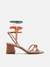 Sandália Arezzo Marrom Salto Bloco Custom Anklet A1349700010001U