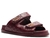 Papete Arezzo Soft Couro Matelassê Velcro Vinho